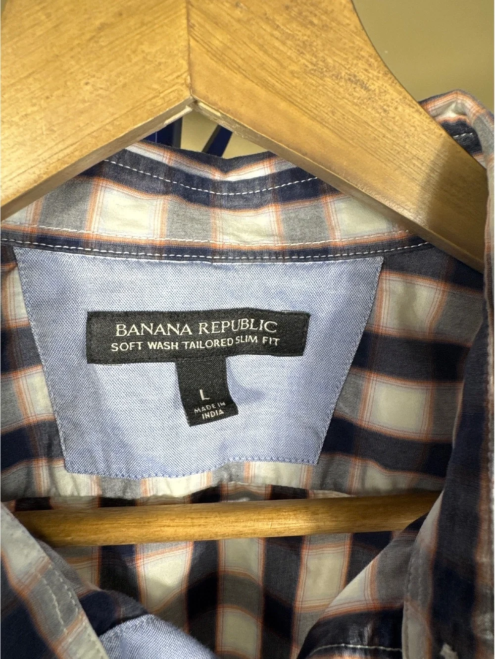 Banana Republic Soft Wash Tailored Slim Fit Long Sleeve Shirt Large